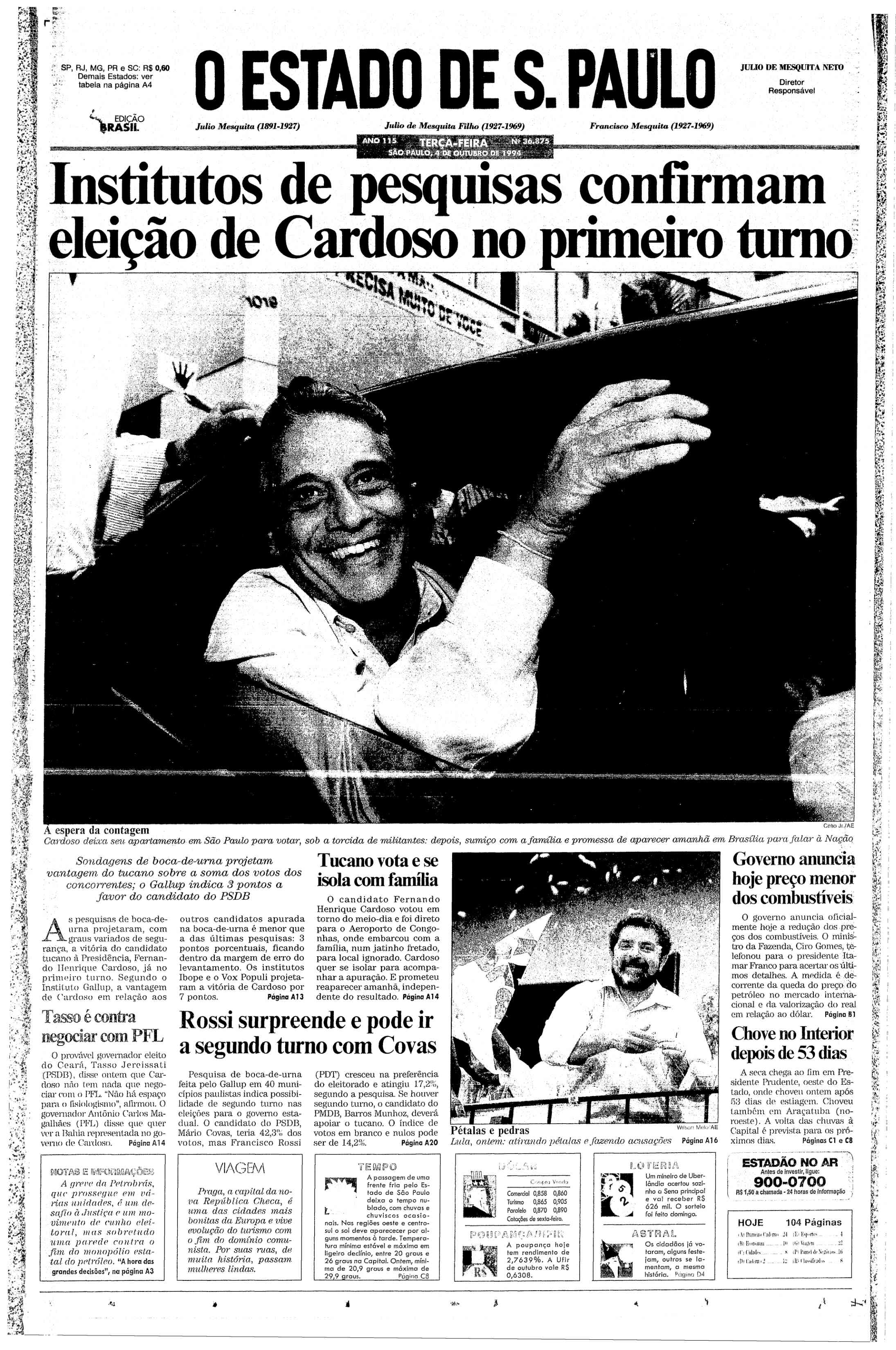Viu esse anúncio? 1994  TV Bandeirantes - Notícias - Estadão