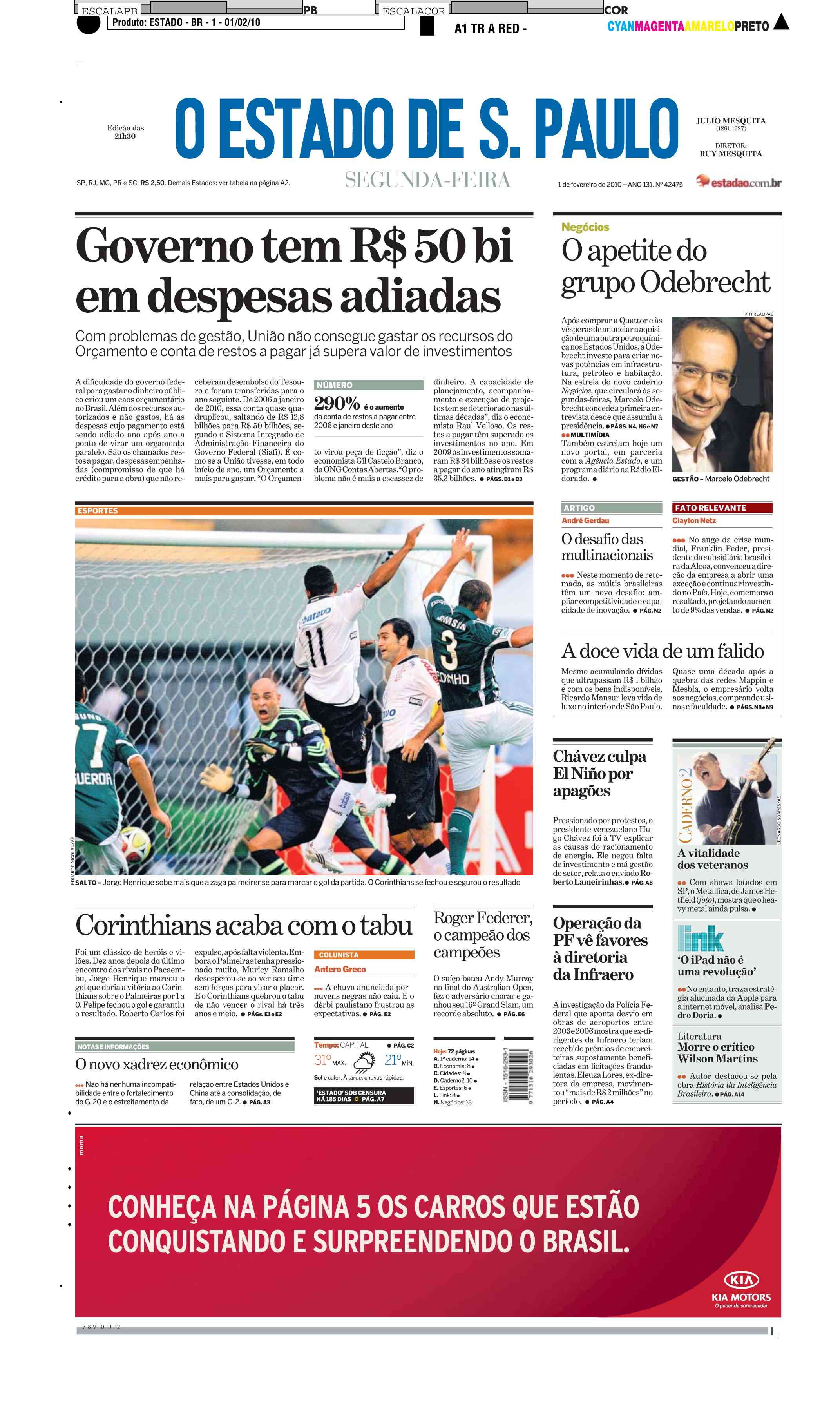 Folha de S.Paulo - Do estradão ao estrelato - 31/10/2010